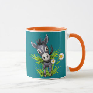 Mug Petit âne gris brun