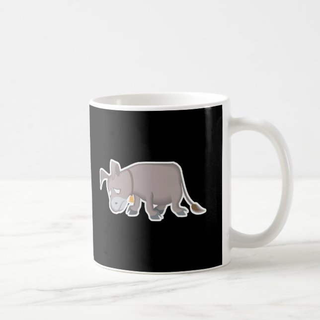 Mug petit âne triste (Droite)