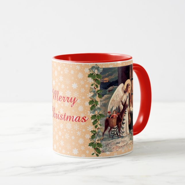 Mug Petit Ange avec Cerf (Devant droit)