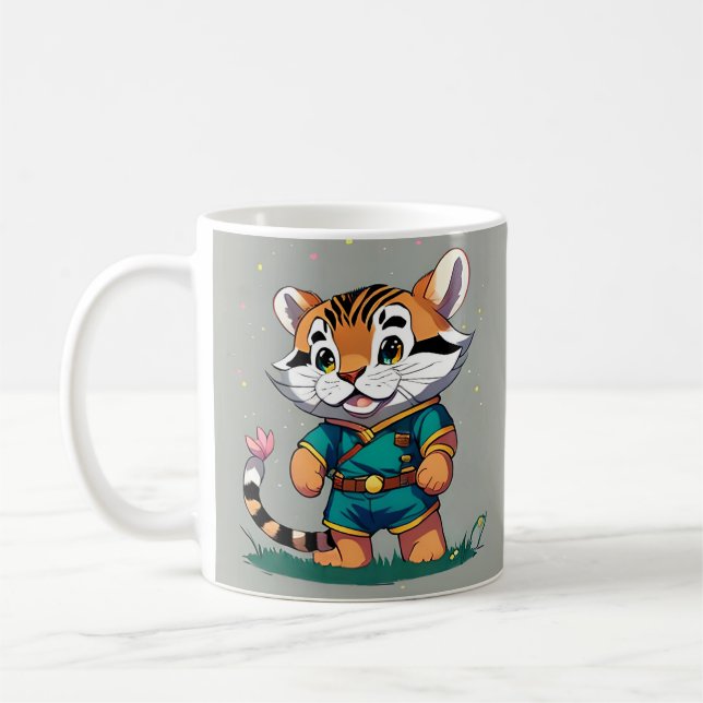 Mug Petit bébé de tigre de scouts (Gauche)