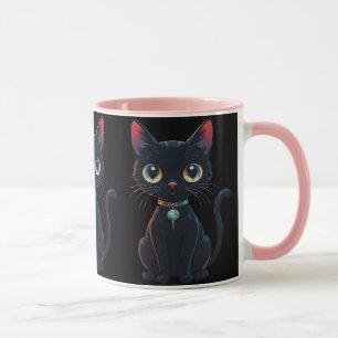 Mug Petit Chat Noir Effrayant