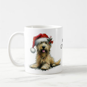 Mug Petit chien dans un chapeau de Noël