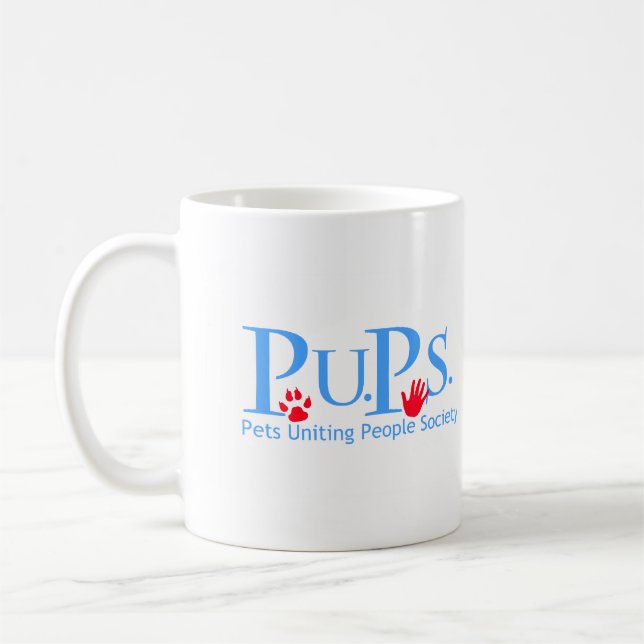 Mug Petit chiot blessé - Sauvée! (Gauche)