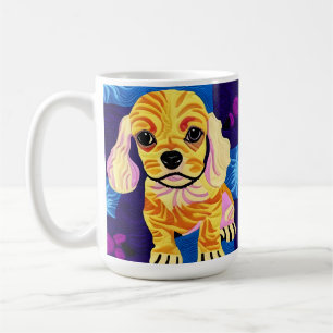 Mug Petit Cocker Spaniel Puppy Quilt Comme Design