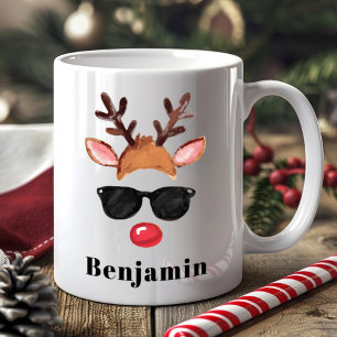 Mug Petit daim personnalisé Noël