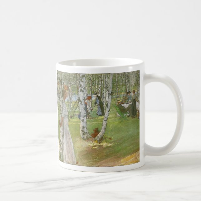 Mug Petit déjeuner à l'Open par Carl Larsson (Droite)