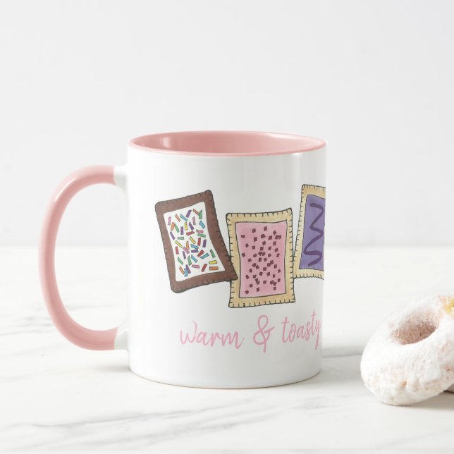 Mug Petit-déjeuner chaud et grillé Pâtisseries du gril (Avec donut)