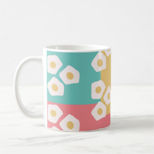 Mug Petit déjeuner coloré aux œufs frits Cuisine de br