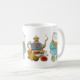 Mug Petit-déjeuner Ours avec Thé - Conception Bleue Co