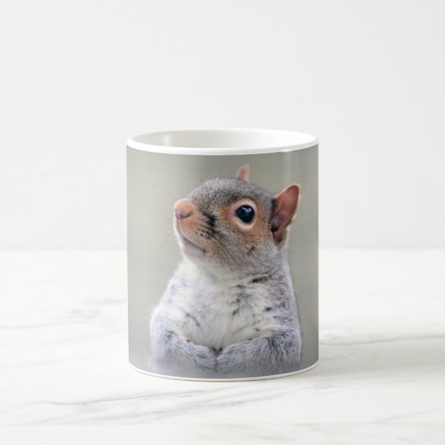 Mug Petit écureuil gris doux et souple (Centre)