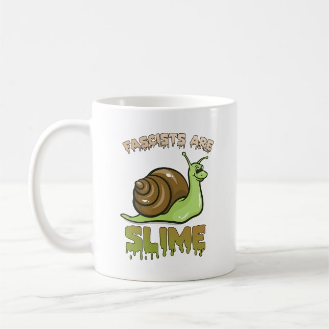 Mug Petit escargot rétro - Les fascistes sont minces (Gauche)