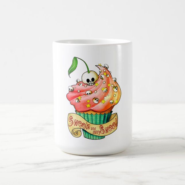 Mug Petit gâteau doux et mortel de crâne (Centre)