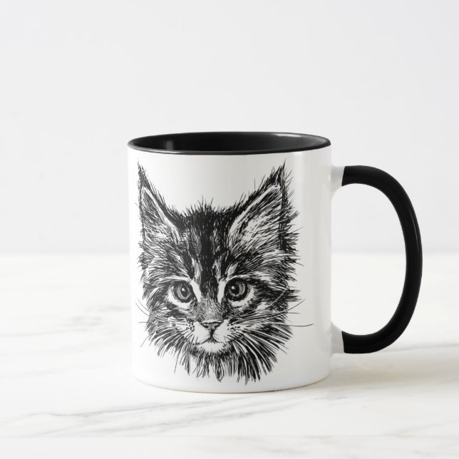 Mug Petit Kitten mignon (Droite)