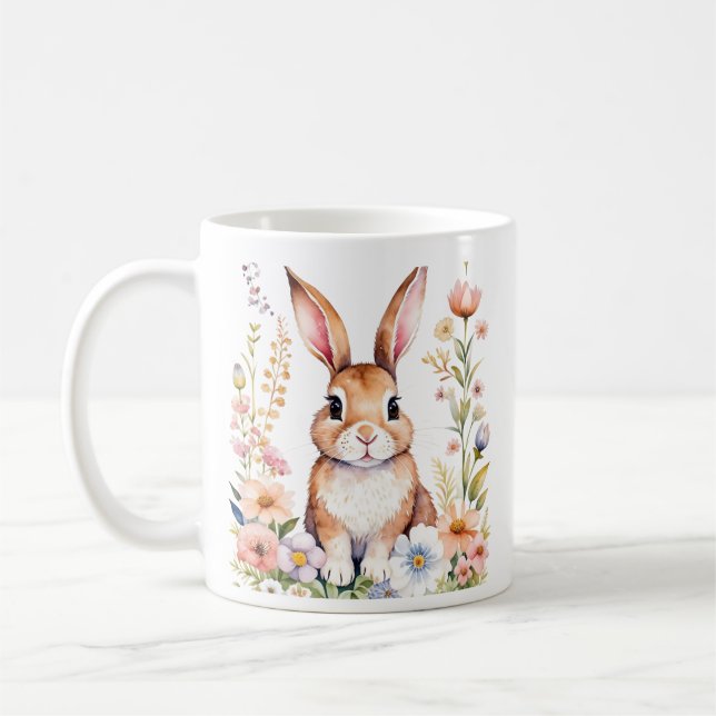 Mug Petit lapin de Pâques Vintage (Gauche)