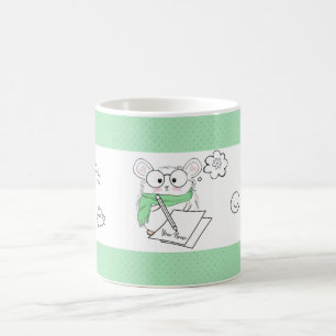 Mug Petit petit hamster élégant Vert