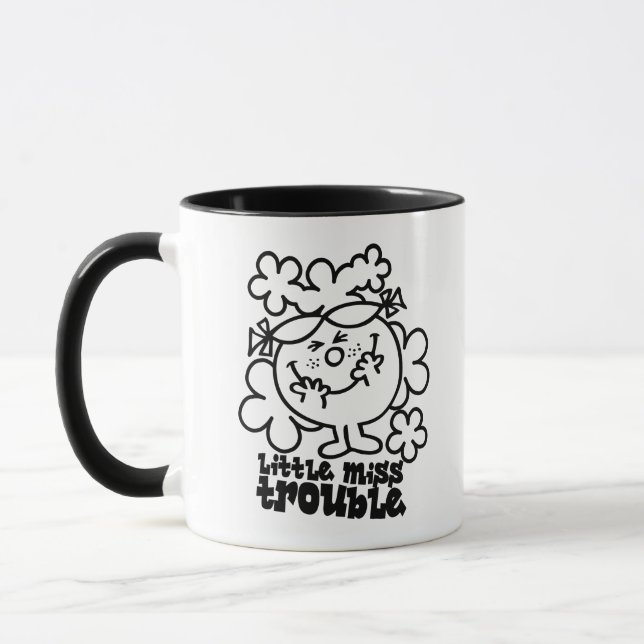 Mug Petit problème de Miss | Noir et blanc (Gauche)