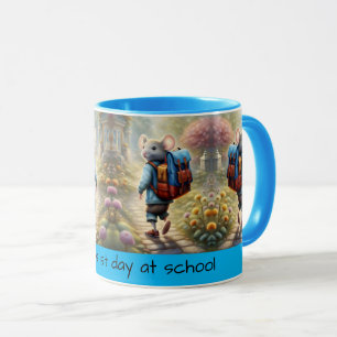 Mug Petit souris sur le chemin de l'école, coutume
