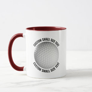 Mug Petit texte MAROON Combo 11oz Golf personnalisé
