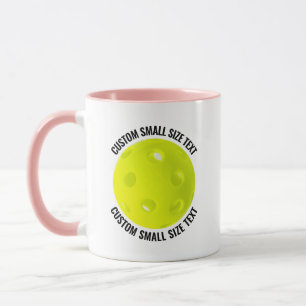 Mug Petit texte PINK Combo 11oz Pickleball personnalis