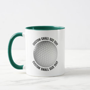 Mug Petit texte VERT CHASSEUR Combinaison 325g Taille