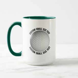 Mug Petit texte VERT CHASSEUR Combinaison 450g Tapis d