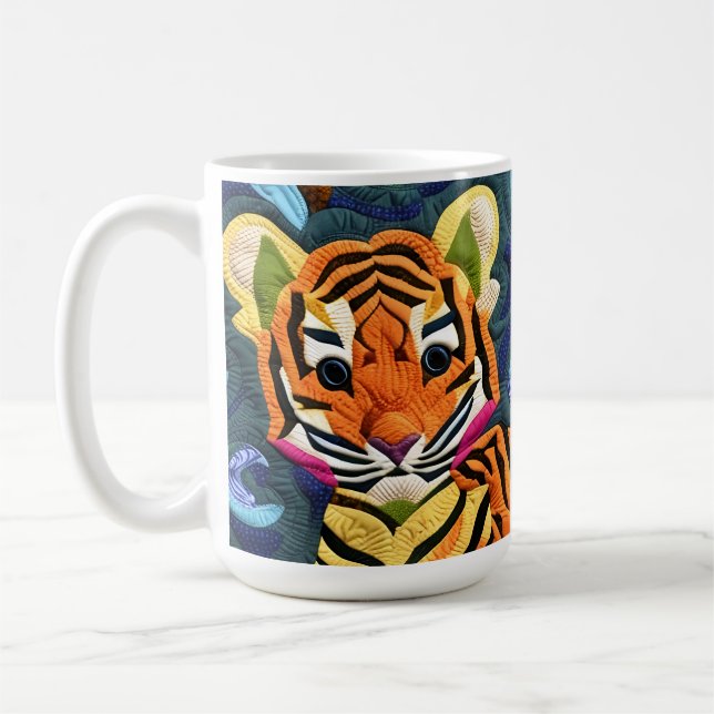 Mug Petit Tiger Cub Quilt Comme Design (Gauche)