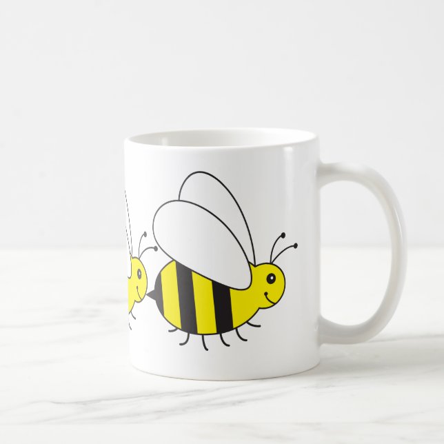 Mug Petite abeille drôle de miel mignonne (Droite)