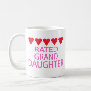 Mug Petite-fille de cinq coeurs