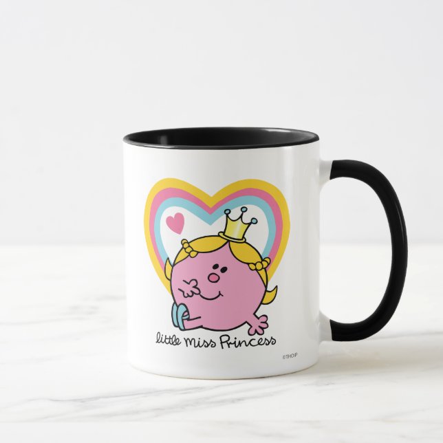 Mug Petite Mlle Princesse | Coeurs (Droite)