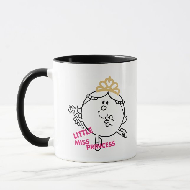 Mug Petite Mlle Princesse | Lettres roses (Gauche)