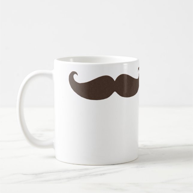 Mug Petite moustache de guidon dans le brun (Gauche)