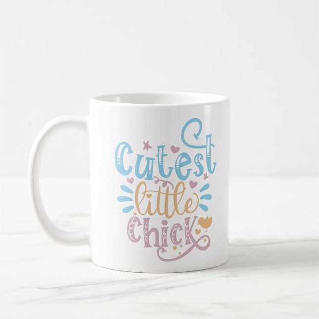 Mug Petite poussette cousue Pâques (Gauche)