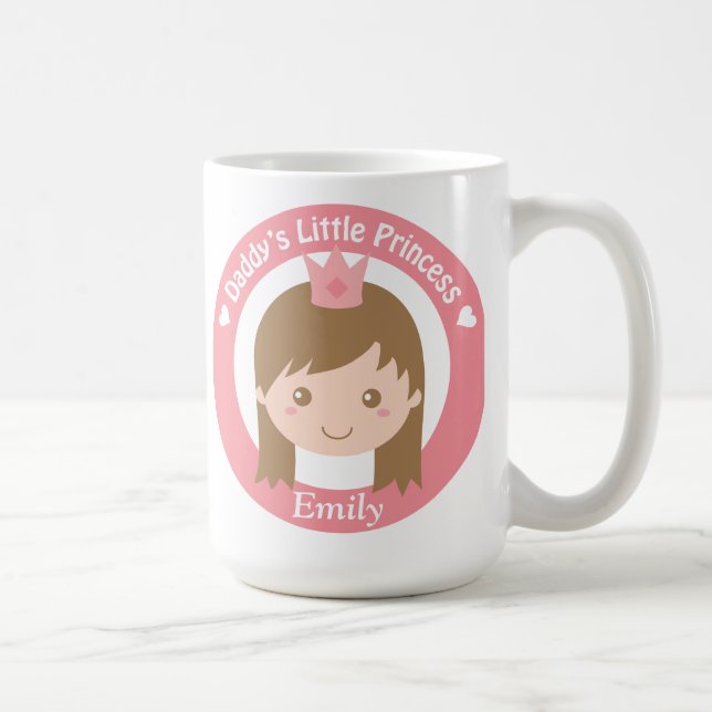 Mug Petite princesse de papa, le princesse mignonne (Droite)
