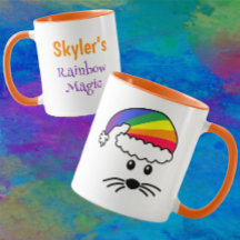 Petite souris personnalisable Rainbow Père Noël