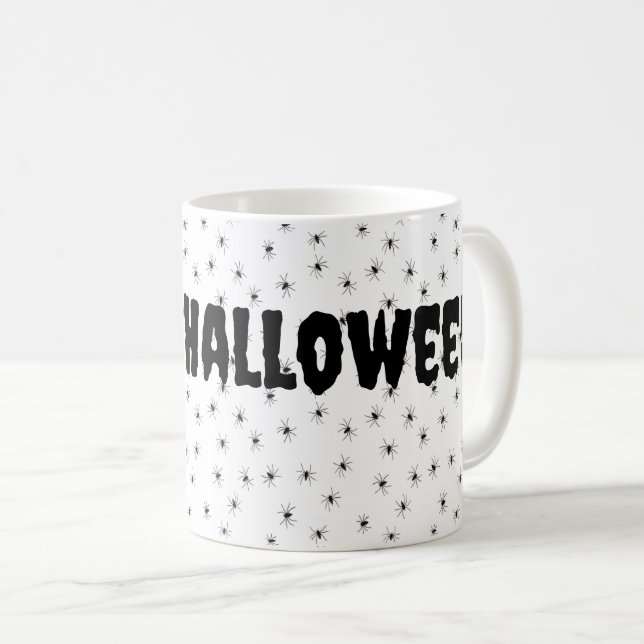 Mug Petites araignées éffrayantes à l'Halloween (Devant droit)