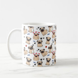 Mug Petits Carlins   MOTIF AMOUREUX DES CHIENS