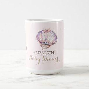 Mug Petits Coquillages Perles Diamants Points Fête Pré