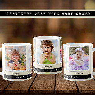 Mug Petits enfants font la vie Grand 3 Photo Collage n
