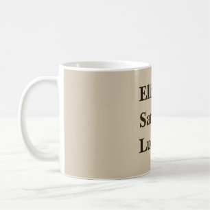 Mug Petits-enfants personnalisés Noms élégant rustique