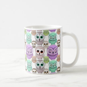 Mug Petits hiboux mignons aux couleurs pastel