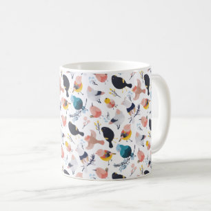 Mug Petits oiseaux colorés Paradis botanique fleuri