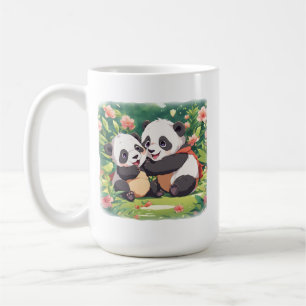 Mug Petits pandas mignons et joueurs - Style Anime