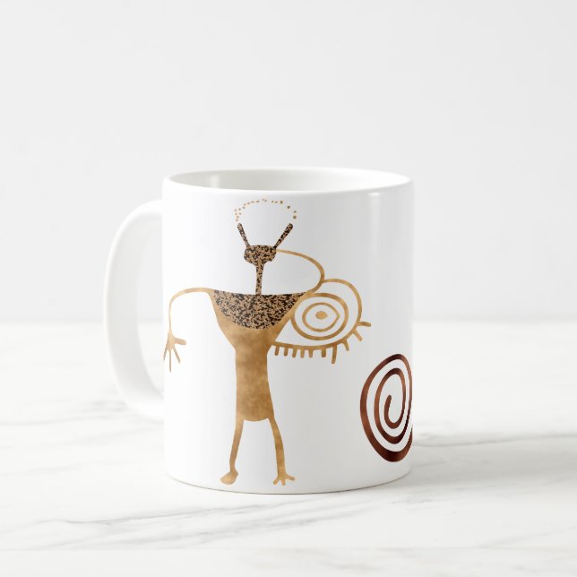 Mug Pétroglyphe de lavage de Buckhorn (Devant gauche)