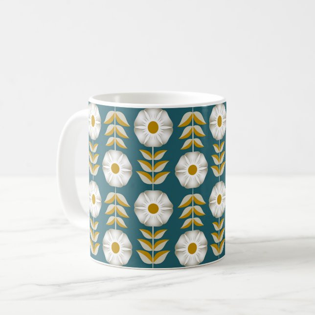 Mug Petunias blancs (Devant gauche)