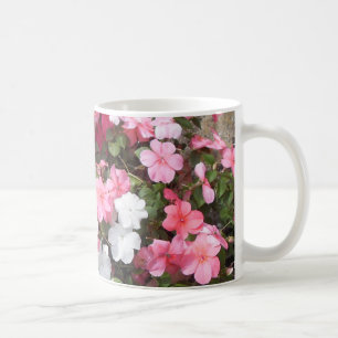 Mug Pétunias Fleurs roses et blanches