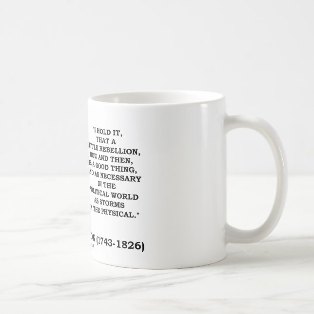 Mug Peu de rébellion eh bien une bonne chose politique (Droite)