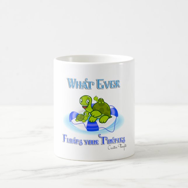 Mug Peu importe ce qui flotte vos tortues 3 (Centre)