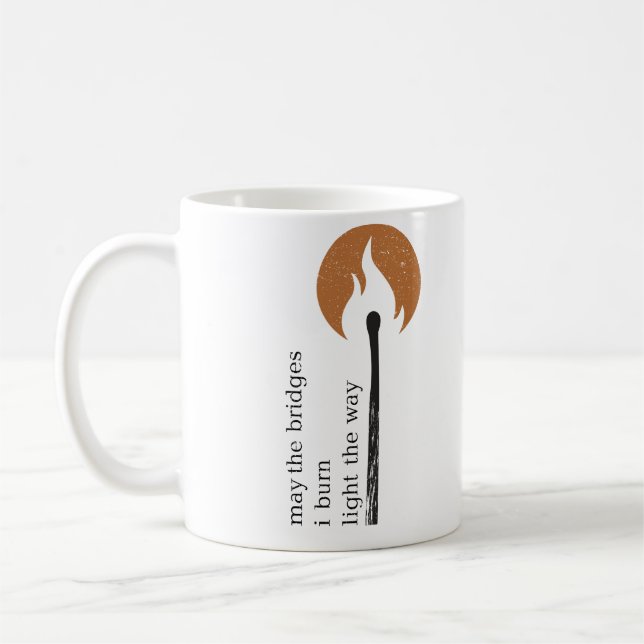 Mug peuvent les ponts que je brûle la lumière la (Gauche)