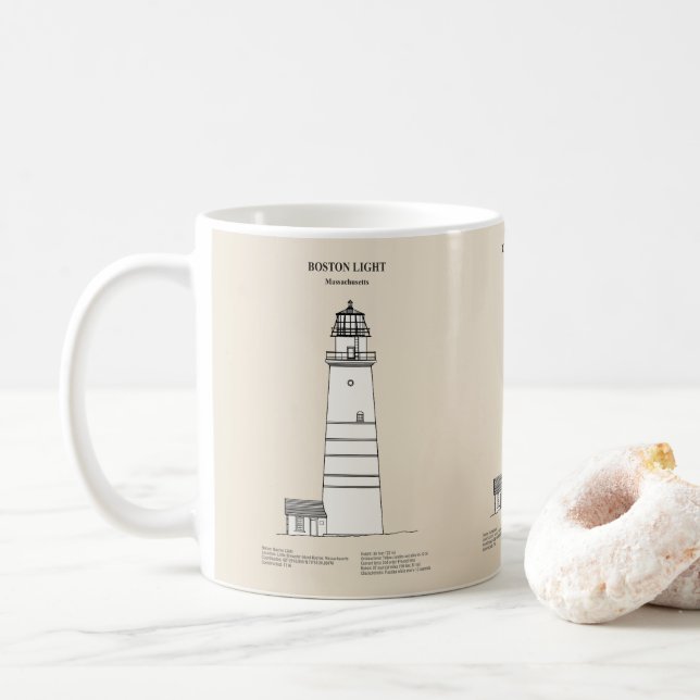 Mug Phare de Boston - Massachusetts - SBD (Avec donut)