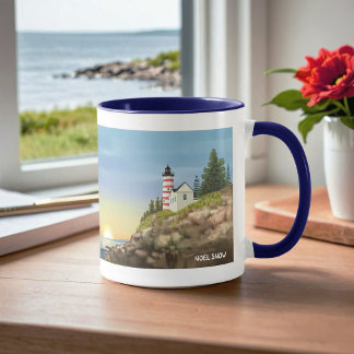 Mug Phare et coucher du soleil